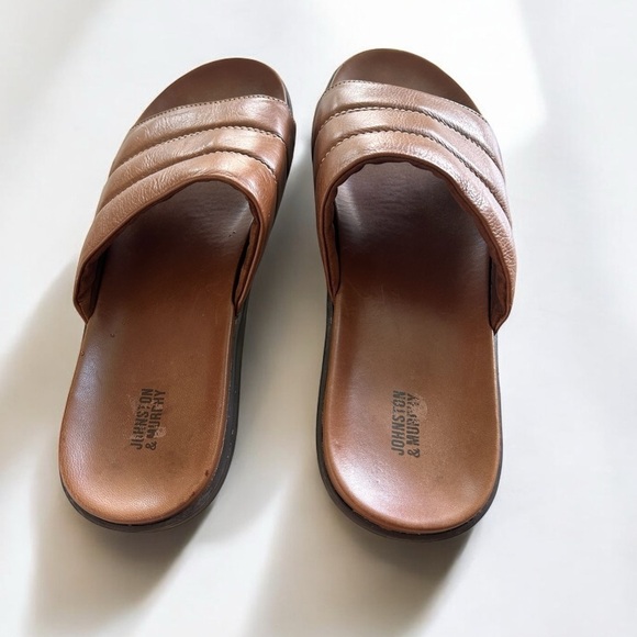 JOHNSTON & MURPHY Men’s Slippers- Brown - Size 14M - Retail Range $80 - $100. - Picture 2 of 8